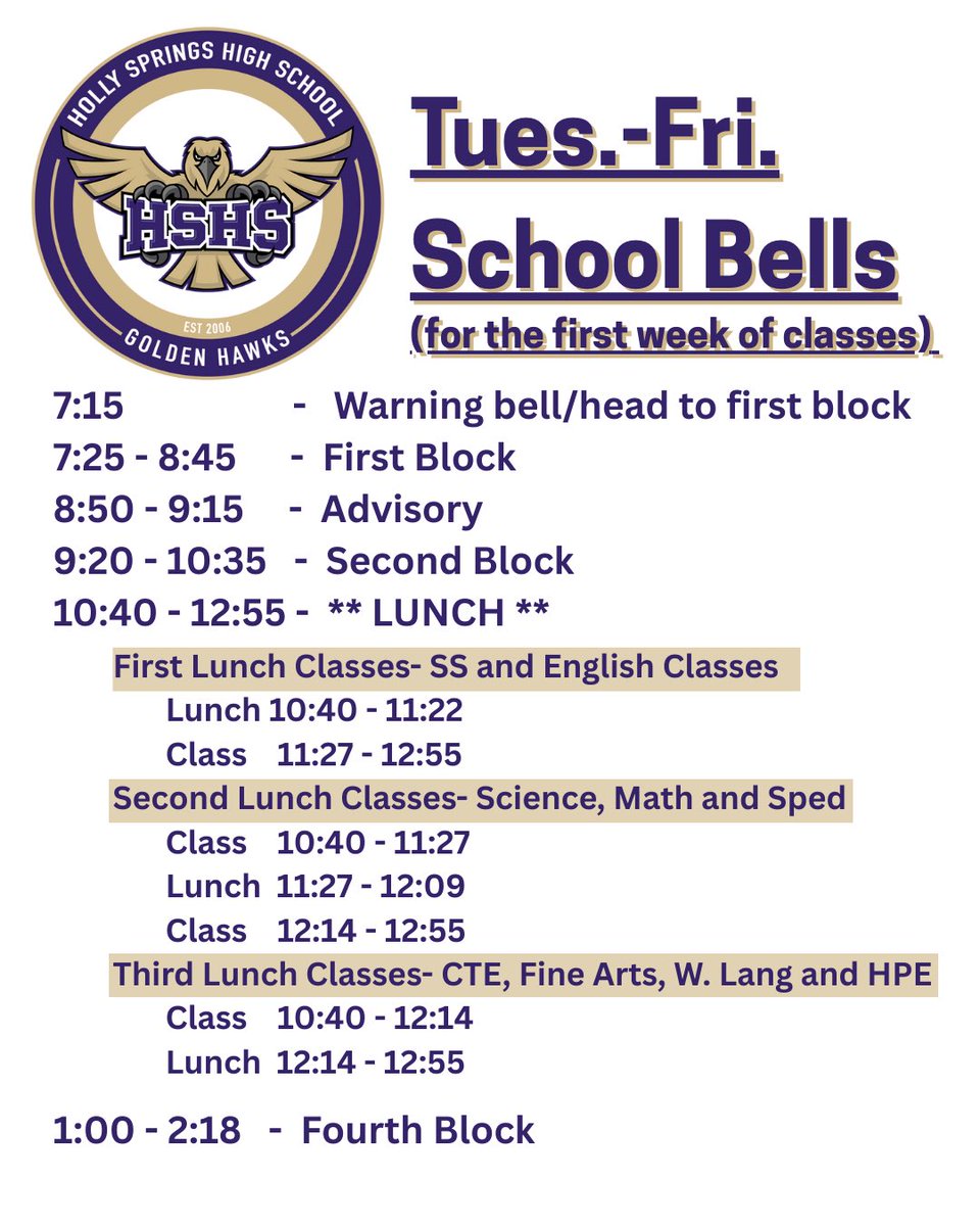 Holly Springs High tweet media