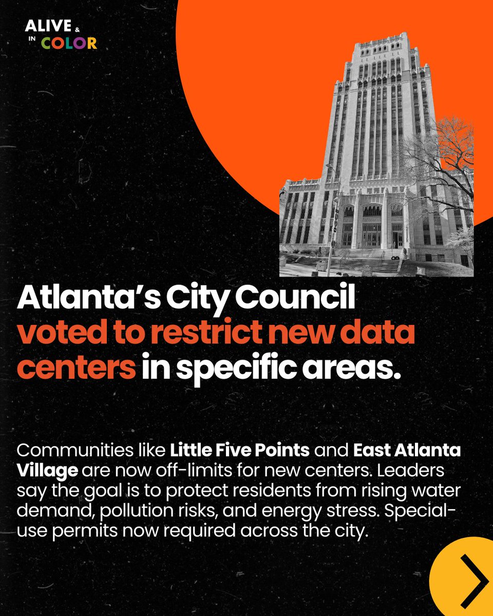 AliveAndInColor's tweet image. Every time you ask an AI tool to write, draw, or explain something, it triggers activity in a data center, and drains a resource we can’t afford to waste: water. 💧

Read more about how #Atlanta is pushing back: atlantanewsfirst.com/2025/06/04/atl…

#WorldWaterWeek