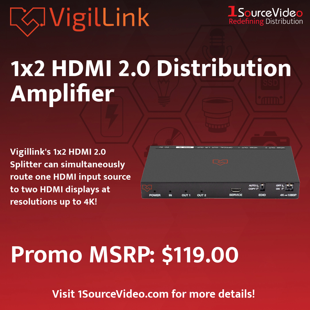 1sourcevideo's tweet image. Split your 4K signal with zero compromise using the @VigilLink 1x2 HDMI 2.0 Distribution Amplifier — perfect for delivering ultra-high-definition content to two displays simultaneously.
#VigilLink #HDMI20 #DistributionAmplifier #4KVideo #ProAVGear #SignalSplitter #TechTools