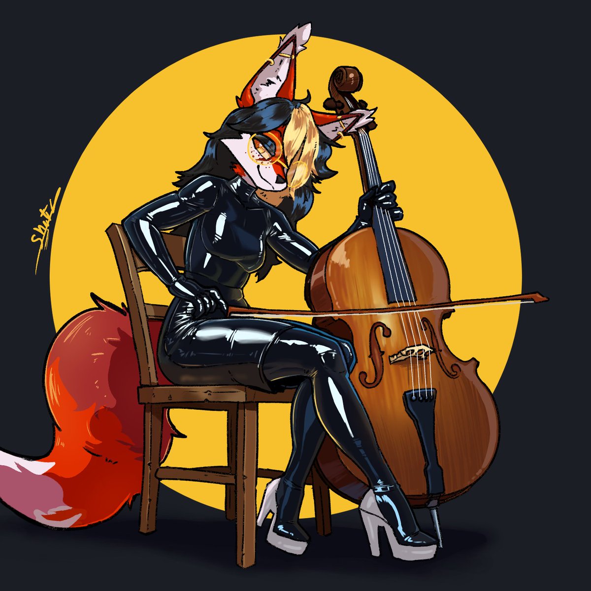 Cello Fox~

-full-body commission