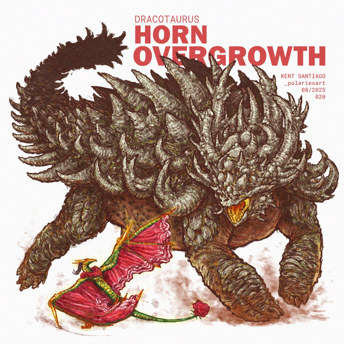 DAY 20: (Horn) Overgrowth
Bull dracotaurus chases the matador.
#smaugust #smaugust2025 #smaugustcircle