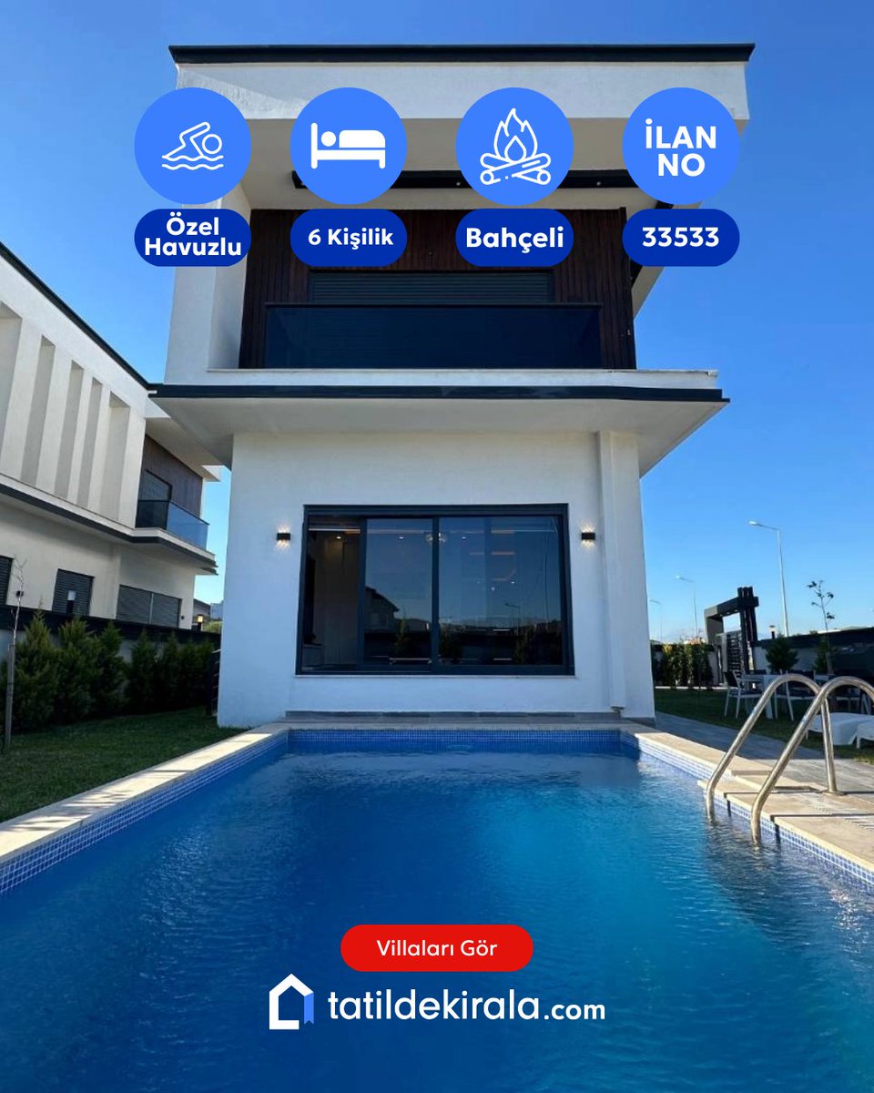 🌴 Serik Belek’te Şık Tasarımlı, Konforlu ve İndirimli Villa Tatili Fırsatı! 🏡✨

Şehrin karmaşasından uzaklaşıp lüks ve huzuru aynı anda yaşamak isteyenler için %30 indirim fırsatı seni bekliyor! Modern mimarisi, geniş bahçesi ve özel havuzuyla bu villa, tatilini keyifli bir