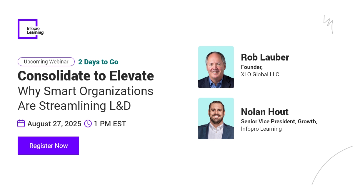 InfoproLearning's tweet image. Just 2 Days Left! 
L&amp;amp;D is in chaos—too many tools, vendors &amp;amp; silos. It’s time to consolidate. Discover how #ManagedLearningServices streamlines operations and boosts impact. Register now: hubs.ly/Q03Fhzvp0

#infoprolearning #unlockpotential #aisalescoach #webinar