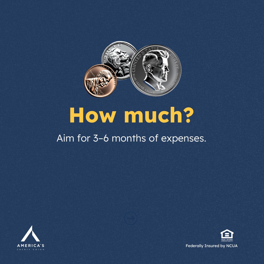 Americas_CU's tweet image. 🍂 Fall into smart habits:

✅ Build your emergency fund
✅ Start with just $25/week
✅ Keep it separate &amp;amp; automatic

We’ll help you get started at AmericasCU.org!
#MoneyMoves #SaveSmart #AmericasCreditUnion