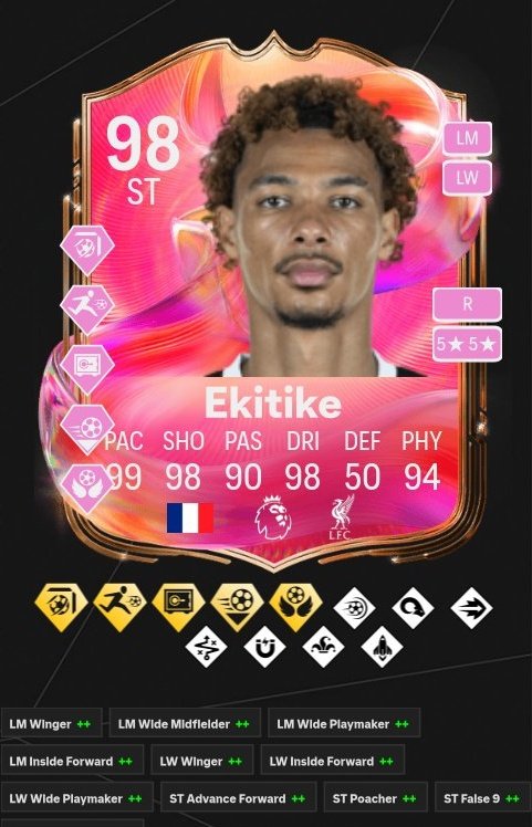 هوغو ايكيتيكي متوفر بالتحديات الان ويطلب ⬇️ 

- تشكيلتين 94
- تشكيلتين 93
- تشكيلتين 92
- 3 تشكيلات 91
- تشكيلتين 90
- تشكيلة 89