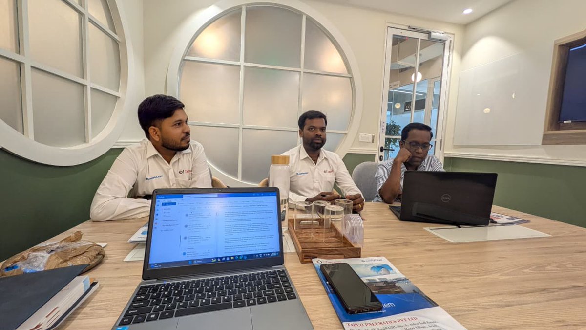 SDGENTERPRISES1's tweet image. Today we had the privilege of welcoming the Director of TAPCO PNEUMATICS along with his team from Chennai, Tamil Nadu, to our Delhi Office. They presented the AIRMAJOR product (Made in Korea), and we sincerely thank them for their visit.