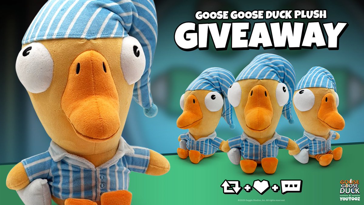 GGD Plush Giveaway!
We're teaming up with <a href="/youtooz/">youtooz</a>  to bring the Dozing Dodo Plush to your bedside!  
Enter for a chance to win 1 of 3 Dozing Dodos at goosegooseduck.youtooz.com

Available for pre-order August 29 3PM EDT!