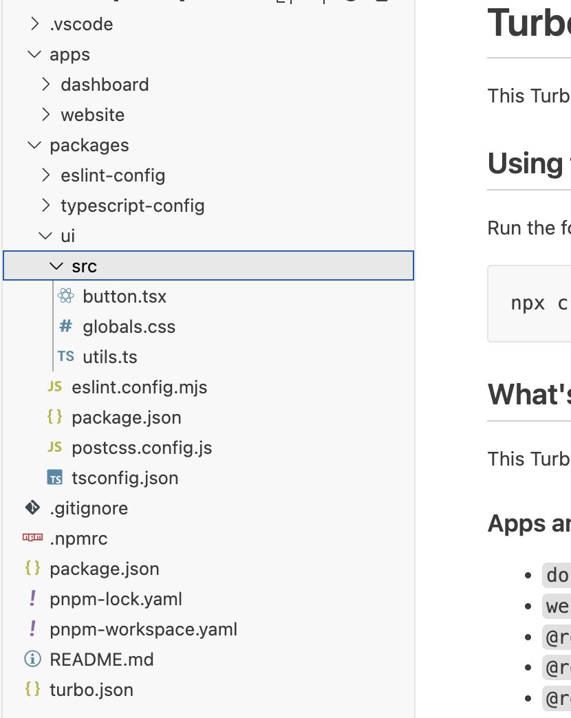 Having a UI package that is accessible for your dashboard and marketing properties within a monorepo is increasingly more interesting these days.

Consistent button/inputs across marketing and dashboard with the flexibility of Tailwind for custom typography and layouts.