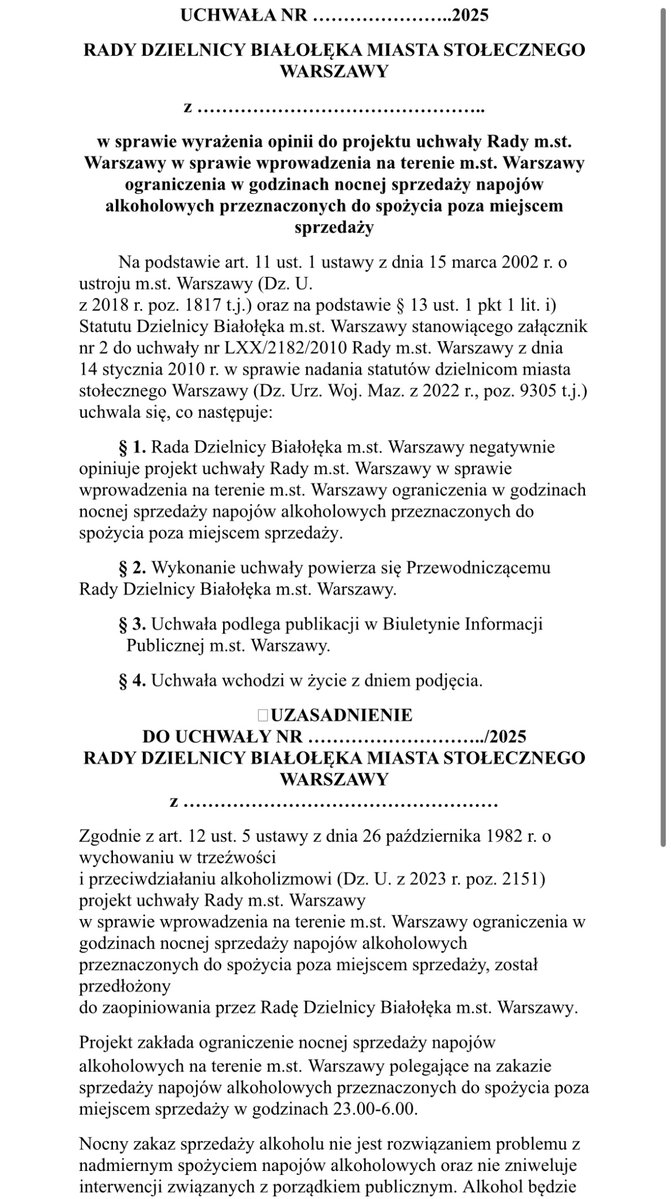 Mikołaj Wasiewicz (@wasiewicz_m) on Twitter photo 🍻 Rada Dzielnicy Białołęka jako trzecia zaopiniowała negatywnie 2 projekty uchwał Rady <a href="/warszawa/">Warszawa</a> w sprawie wprowadzenia na terenie stolicy ograniczenia w godzinach od 22 (projekt <a href="/MiastoJestNasze/">Miasto Jest Nasze 🌳🚊♻️</a>) lub od 23 (projekt <a href="/trzaskowski_/">Rafał Trzaskowski</a>) nocnej sprzedaży napojów alkoholowych 🍻 Rada Dzielnicy Białołęka jako trzecia zaopiniowała negatywnie 2 projekty uchwał Rady <a href="/warszawa/">Warszawa</a> w sprawie wprowadzenia na terenie stolicy ograniczenia w godzinach od 22 (projekt <a href="/MiastoJestNasze/">Miasto Jest Nasze 🌳🚊♻️</a>) lub od 23 (projekt <a href="/trzaskowski_/">Rafał Trzaskowski</a>) nocnej sprzedaży napojów alkoholowych