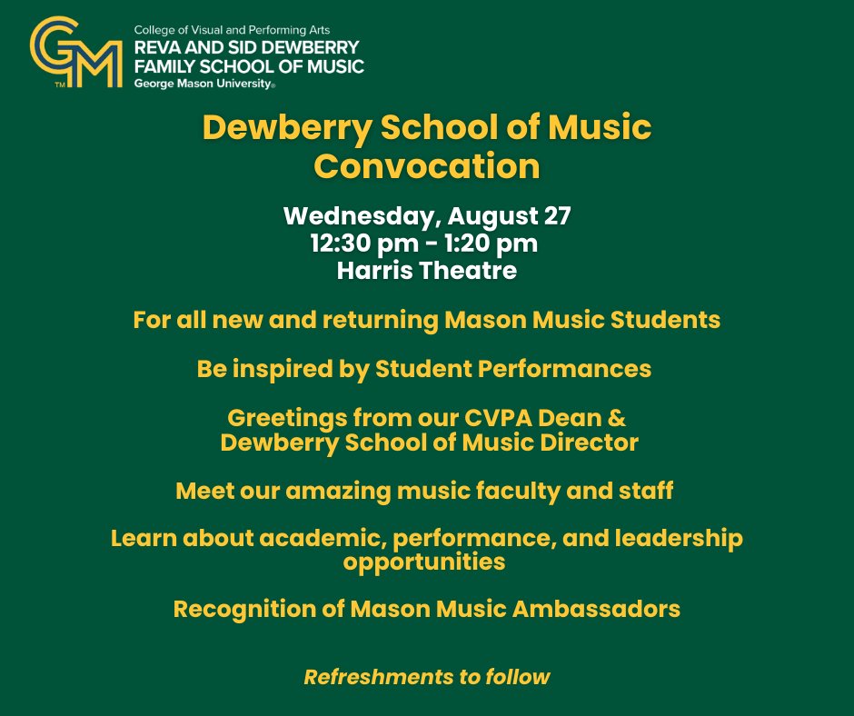 The Dewberry School of Music tweet media