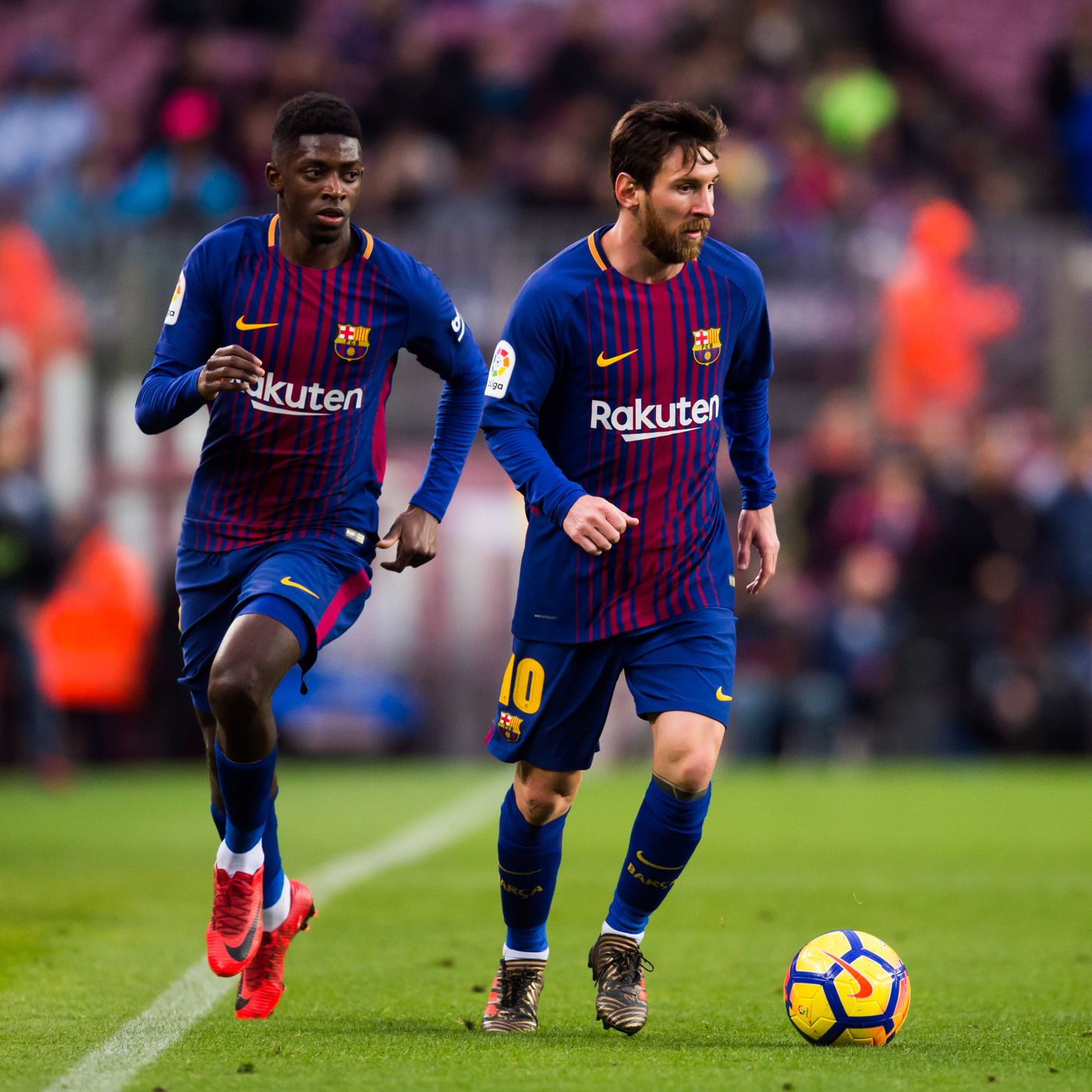 KING MESSI 10 on X: "Dembélé🇫🇷🗣️: Tuve muy buena relación con Messi. Mi  casillero estaba al lado del suyo, me dio muchos consejos. Era alguien q  sabía instintivamente lo q querías. Me
