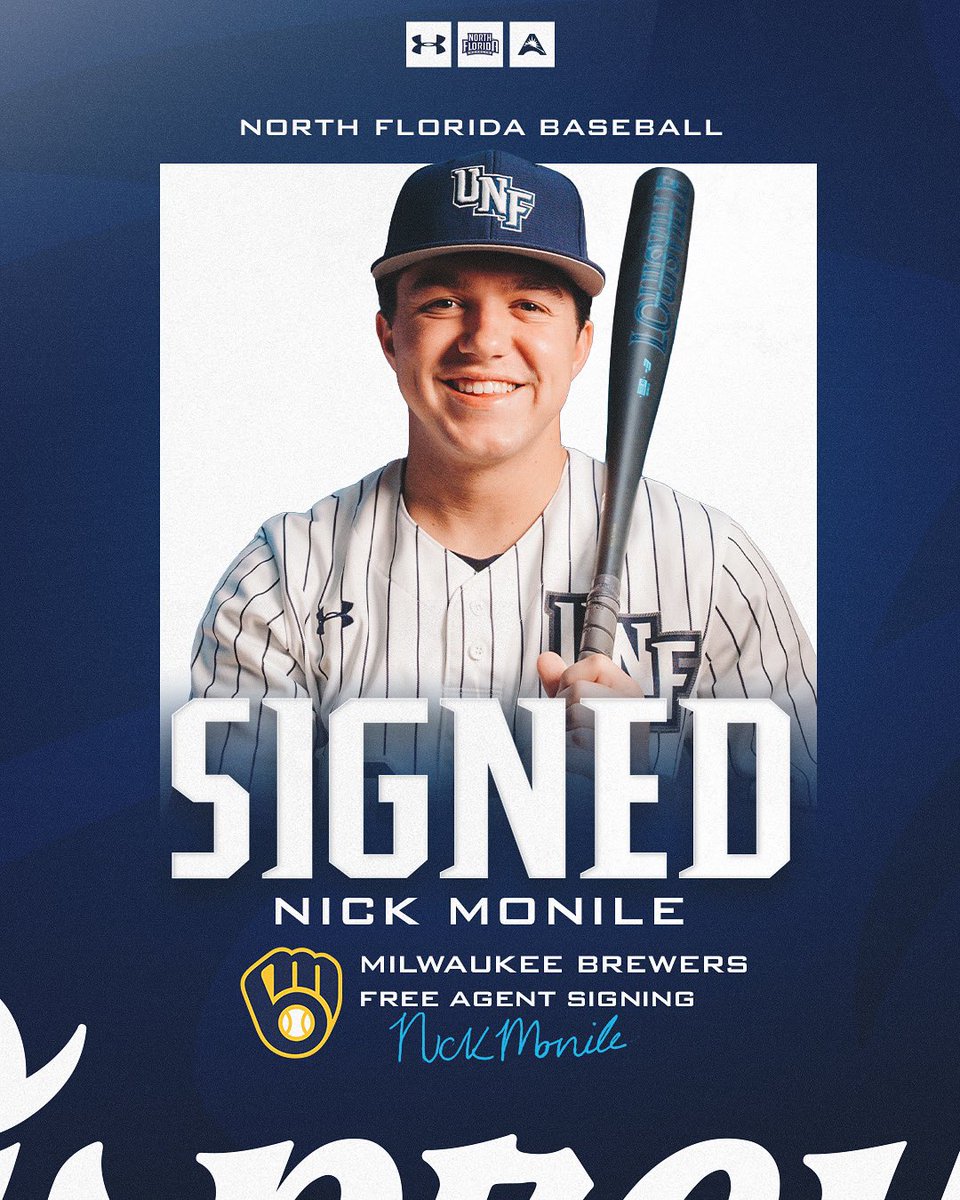 Congrats to Nick Monile for signing with the Milwaukee Brewers!

Read more: bit.ly/4fT8N2r

#SWOOP