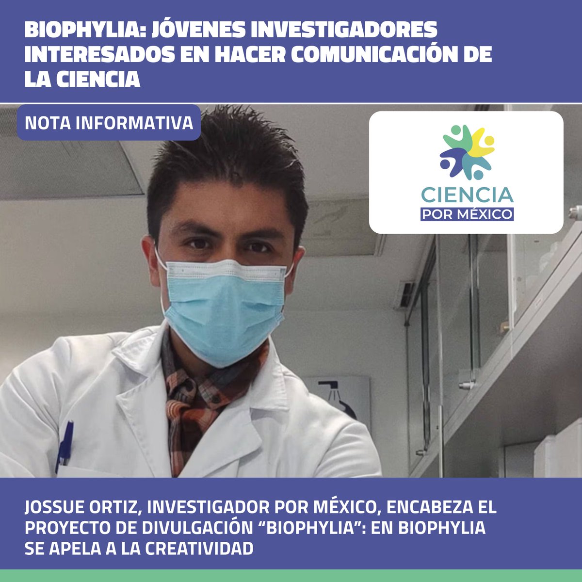 Somos Cátedras (@somoscatedras) on Twitter photo 📰 Ciencia por México en <a href="/LaCronicaDeHoy/">La Crónica de Hoy</a>:
El IxM <a href="/Secihti_Mx/">Secretaría de Ciencia</a> Jossue Mizael Ortiz Álvarez nos habla de <a href="/biophylicos/">Biophylia</a>. Adictos al descubrimiento, un proyecto creativo de divulgación que conecta ciencia y sociedad.
👉 Lee la entrevista: tinyurl.com/5fhz8e8u 📰 Ciencia por México en <a href="/LaCronicaDeHoy/">La Crónica de Hoy</a>:
El IxM <a href="/Secihti_Mx/">Secretaría de Ciencia</a> Jossue Mizael Ortiz Álvarez nos habla de <a href="/biophylicos/">Biophylia</a>. Adictos al descubrimiento, un proyecto creativo de divulgación que conecta ciencia y sociedad.
👉 Lee la entrevista: tinyurl.com/5fhz8e8u