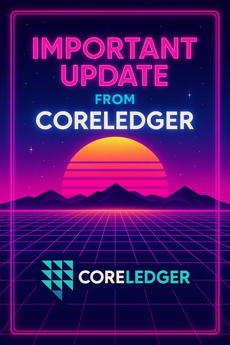 Coreledger_tech's tweet image. Important Update from Coreledger by @Coreledger_tech medium.com/p/important-up…