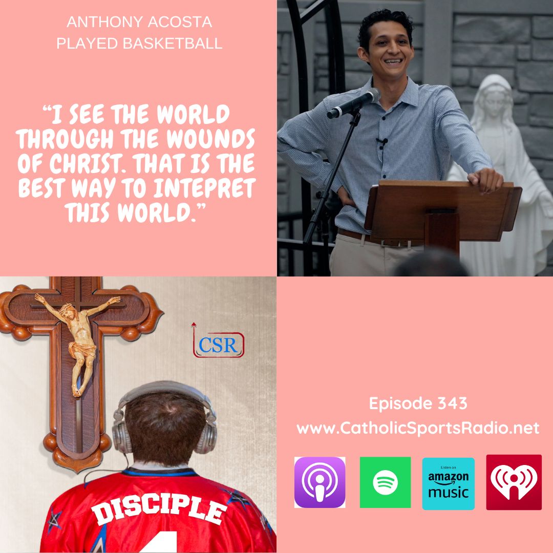 On CSR 343 Anthony Acosta does talk about #basketball but more so about his passion for his #Catholic faith. So much so that he too is a show host, heard doing two shows, actually, on <a href="/VMPRadio/">Virgin Most Powerful Radio</a>. Hear him reference Bishop Fulton Sheen and his own personal motto. 🎙️🙏🎧 #podcast