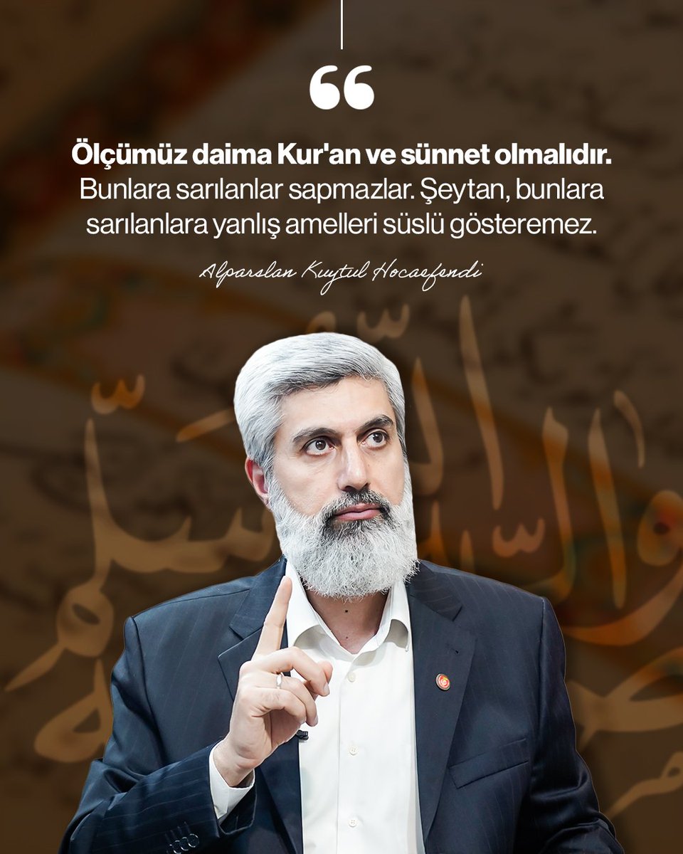 Ölçümüz daima Kur'an ve sünnet olmalıdır. Bunlara sarılanlar sapmazlar. Şeytan, bunlara sarılanlara yanlış amelleri süslü gösteremez.

RiyazüsSalihin Yolculuğu
#HadisOkuSünnetleYaşa