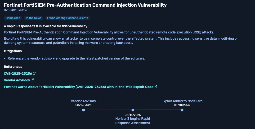 🚨 Fortinet RCE: There's a new critical vulnerability in #FortiSIEM. 

CVE‑2025‑25256 allows for unauthenticated #RCE attacks, allowing an attacker to gain complete control over the affected system. This includes accessing sensitive data, modifying or deleting system resources,