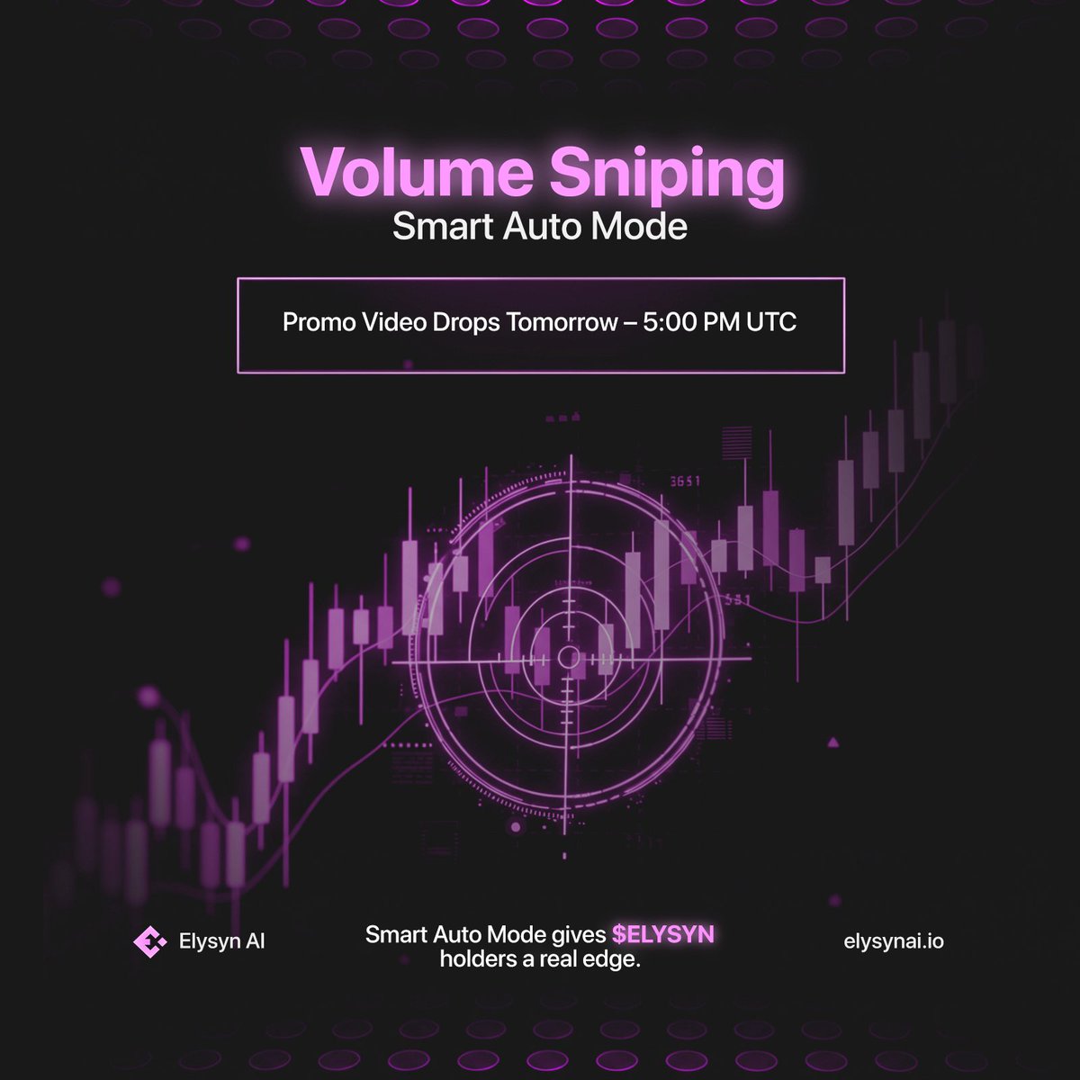 Volume Sniping Smart Auto Mode - Promo Video!

Tomorrow at 5:00 PM UTC, we’re dropping the official promo video for Volume Sniping Smart Auto Mode.

This feature takes our Sniping Engine to the next level by allowing traders to pre-set strategies, automate execution at launch and