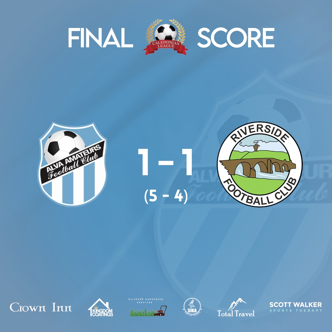After a tough start to our league campaign Alva returned to winning ways at the weekend, progressing to the next round of the Douglas Smith League Cup on penalties after a cracking contest!

Cheers to Riverside for the game and good luck the rest of the way.

⚽️⚽️ Ross Gilvear