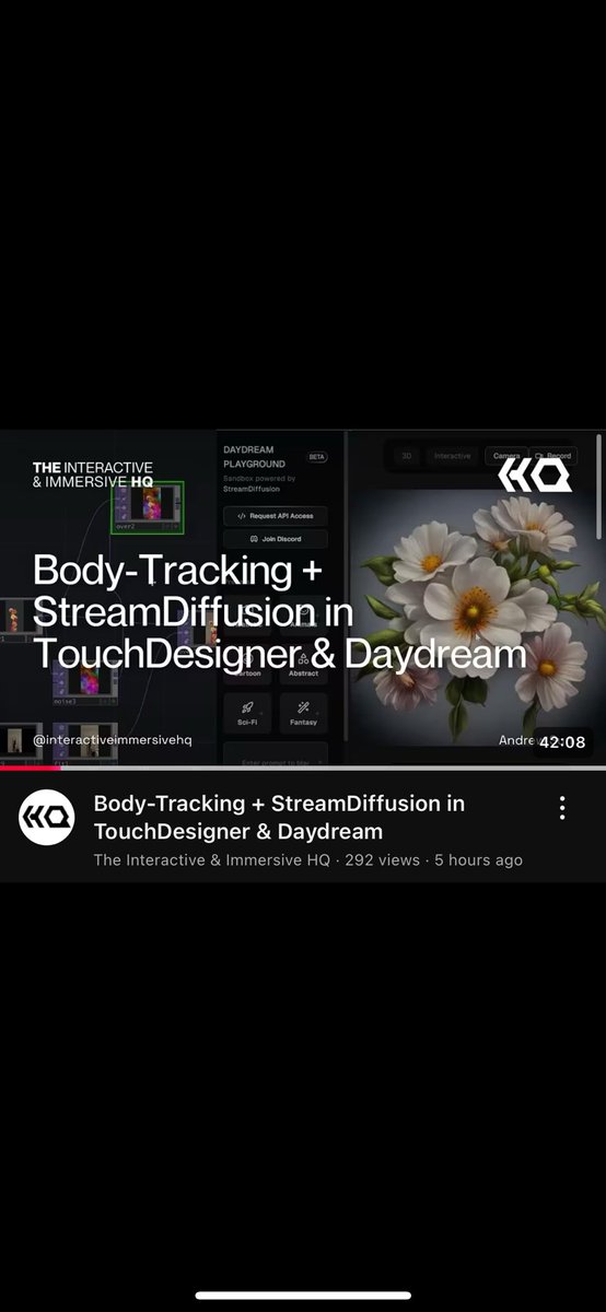 as_ws__'s tweet image. new #touchdesigner tutorial with @ImmersiveHq and @DaydreamLiveAI 

check it out: youtu.be/xFAaDeRJGcc?si…