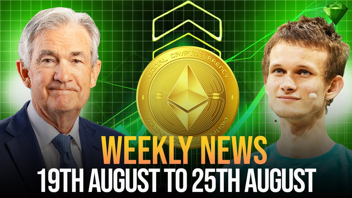 FROM Powell giving a rate cut hint in September. TO $ETH hitting a new ATH  A lot has happened on #crypto Twitter. Give me 2 minutes, and I will update  you with