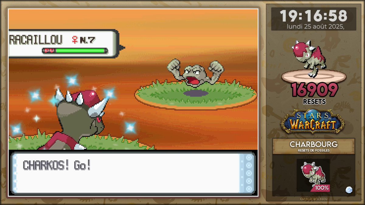 CASSOUxSHiiNEY's tweet image. ✨Kranidos est enfin shiny après 16&apos;909 resets (en x1) !

Je suis encore sur le cul, il m&apos;a tellement surpris, je ne l&apos;attendais même plus, j&apos;ai pas les mots. 🥹

Il représente Garrosh sur mon Projet WoW et compte pour la LDO et tombe pendant la #FossilWeek . Il est parfait.