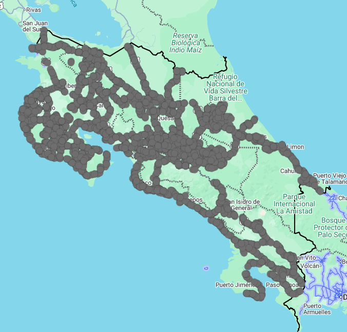 🇨🇷 BREAKING: Google has just started releasing #GoogleStreetView coverage in Costa Rica!

After multiple spottings and official confirmation, imagery taken from May 2024 up until July 2025 by a pickup truck has been released, while developing.

Stay tuned for a full article soon.