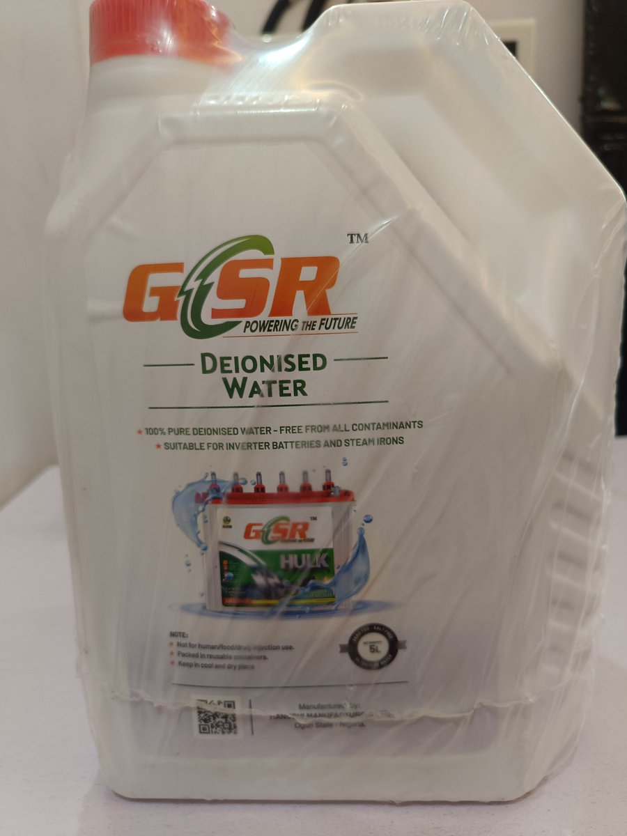 SeleniumTeck's tweet image. Premium Distilled water for Tubular Battery Care&amp;amp; laundry (Ironing).

#4,500
Delivery nationwide 

Whatsapp: 08181287661 or order via
seleniumsolar.com