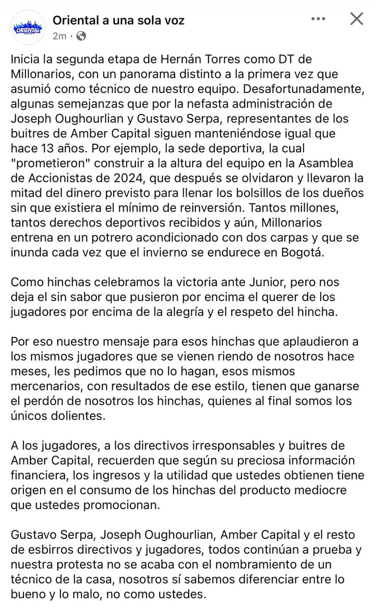 #InviertanBienOVendan #MillonariosEsSuHinchada <a href="/MillosFCoficial/">Millonarios FC</a>