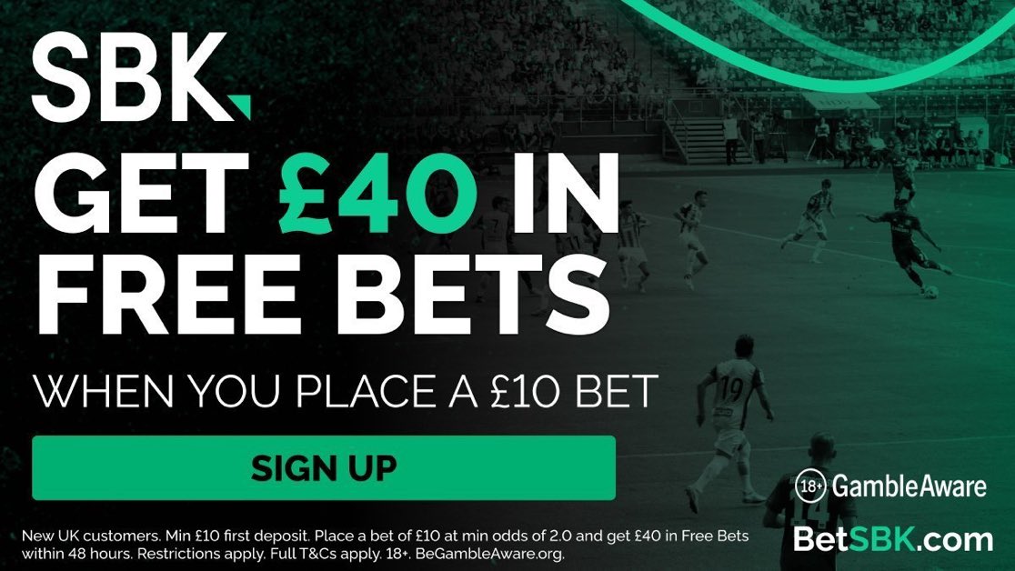 All start ✅

🔥 JOIN, BET £10, GET £40 IN FREE BETS HERE: tst.bet/SBK1040

#Ad | New Customer Offer | 18+ | T&amp;C's Apply | Gambleaware.org