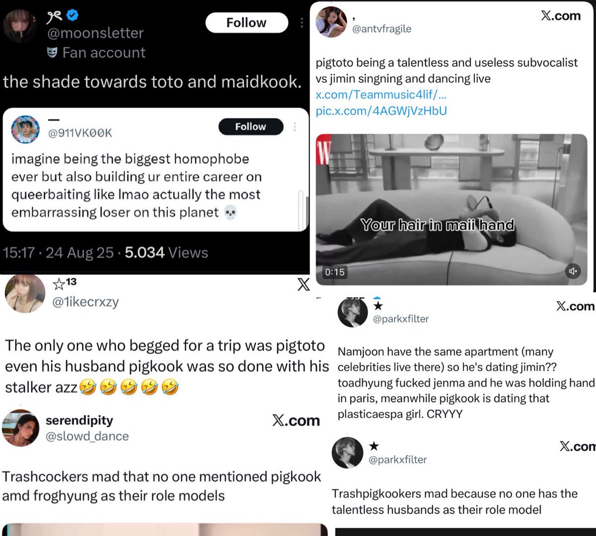 BlockForVK's tweet image. 🚨MASS REPORT &amp;amp; BLOCK🚨

These 🐯🐰 anti accounts multiple times 

❌ Do not interact !!

🔗X.Com/moonsletter 
🔗X.Com/1ikecrxzy 
🔗X.Com/parkxfilter 
🔗X.Com/antvfragile 
🔗X.Com/slowd_dance