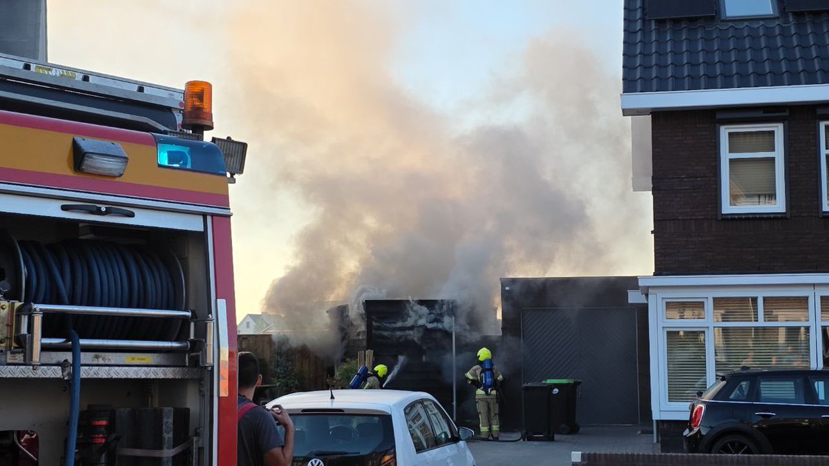 Schuurtje in brand op Jazzroute in Middelburg