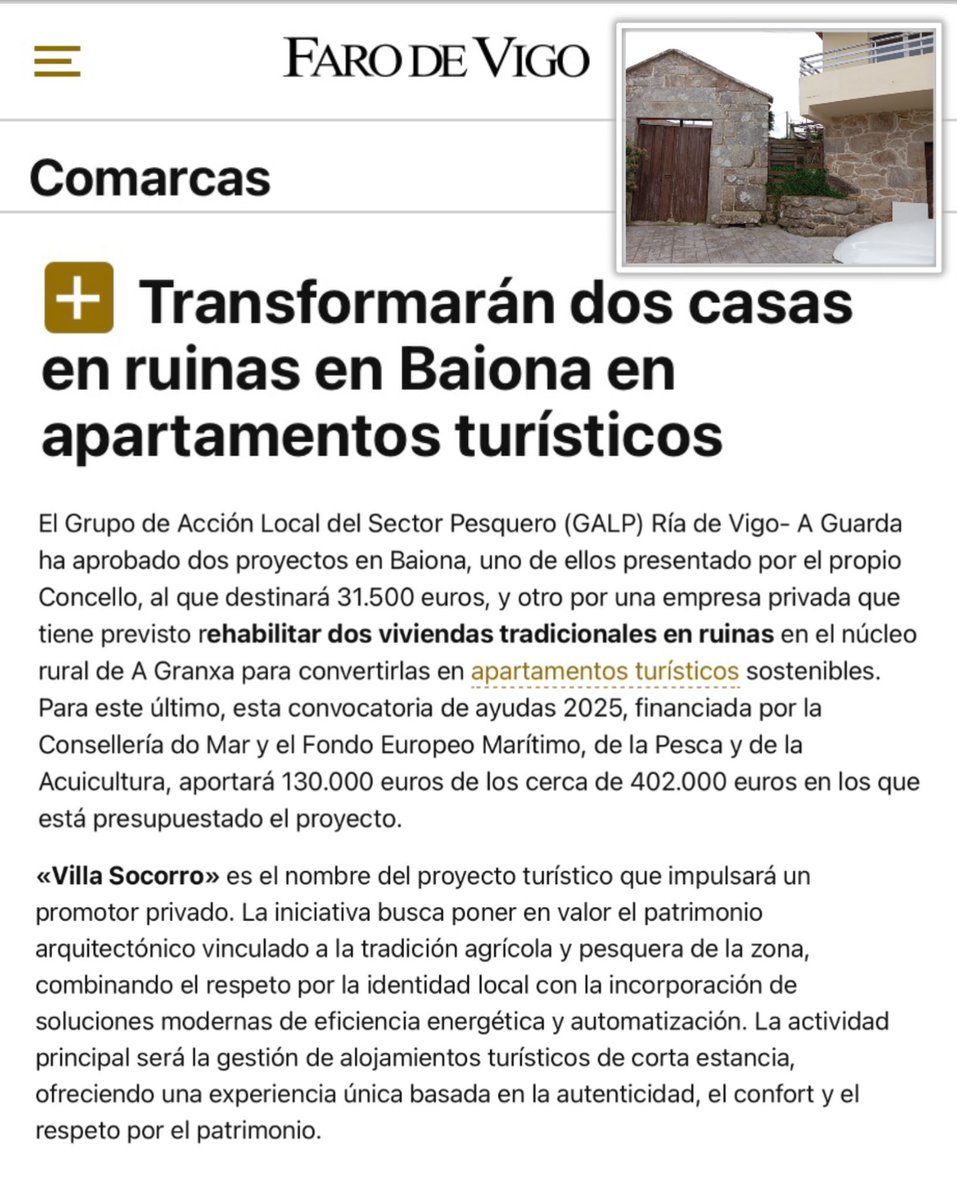 A Xunta de Rueda deixou sen gastar 95M€ en axudas da UE á pesca: só empregou < 30 % e botou a culpa á “complexidade” dos tramites da FEMP. En vez de apoiar á xente do mar, benefician a exconcelleiros e afíns con negocios privados (de turismo, claro), como cos Faros de Silleiro⤵️