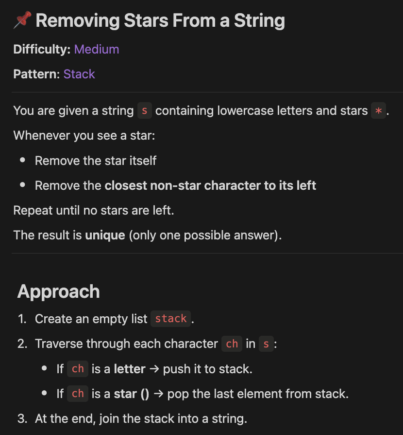 Priyansh0310's tweet photo. Stack Question.
Removing Stars From a String #LeetCode30
24/30
#Python #DSA #100DaysOfCode #LeetCode https://t.co/V047LXmBkv
