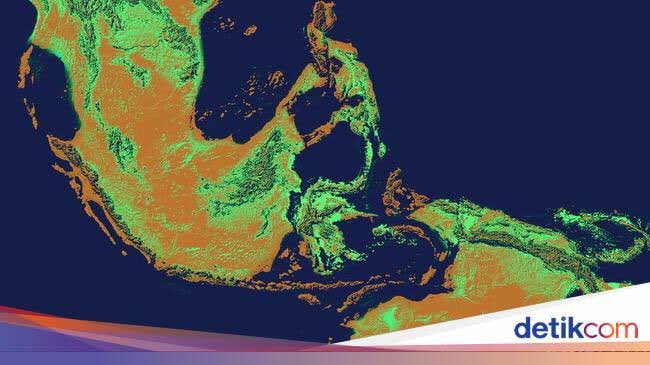 Dipikir-pikir, ngeri juga ya nenek moyang kita nyebrangin laut pakai rakit doang, dari daratan asia ke nusantara (ya walau puluhan ribu tahun lalu, lautan lebih dangkal, dan banyak jembatan darat kayak di gambar ini)