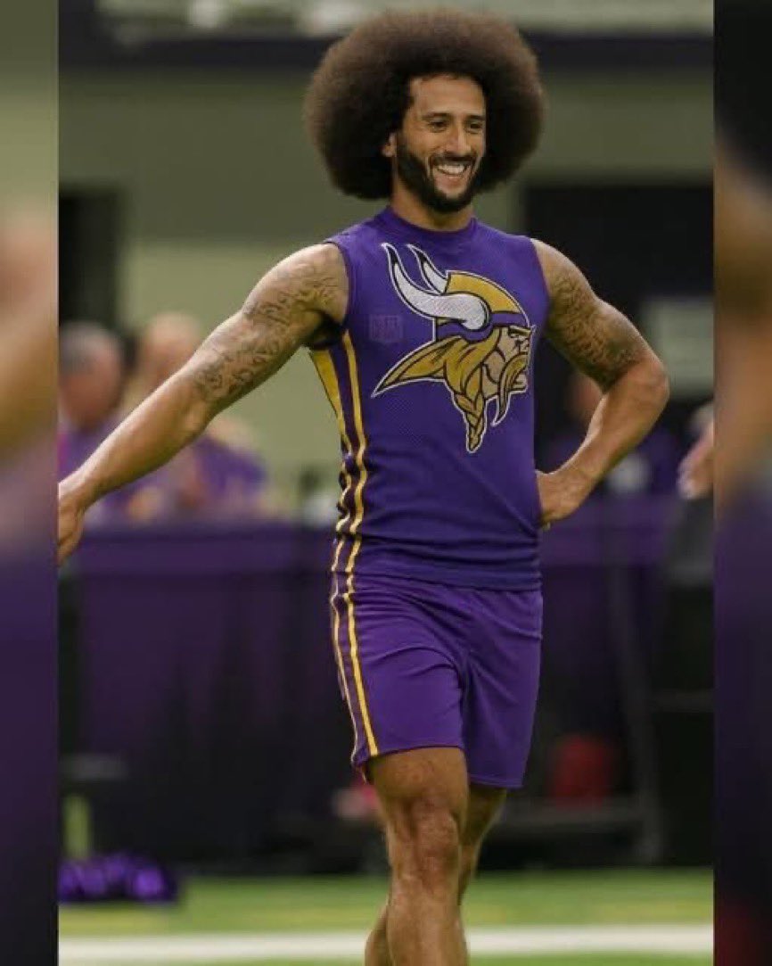 BREAKING: Colin Kaepernick is back in the NFL!  Signed with the Vikings. #Skol