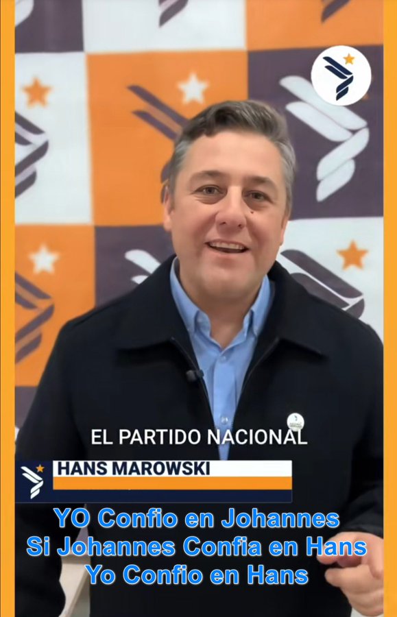 samuel oporto🇨🇱🇨🇱🇨🇱🇨🇱🇨🇱 (@samueloporto8) on Twitter photo Yo Confio en <a href="/Jou_Kaiser/">Johannes Kaiser. Diputado por el distrito 10</a>
Si <a href="/Jou_Kaiser/">Johannes Kaiser. Diputado por el distrito 10</a>
Confia en Hans Marowski
Yo confio en Hans Marowski
#KaiserPresidenteDeChile Yo Confio en <a href="/Jou_Kaiser/">Johannes Kaiser. Diputado por el distrito 10</a>
Si <a href="/Jou_Kaiser/">Johannes Kaiser. Diputado por el distrito 10</a>
Confia en Hans Marowski
Yo confio en Hans Marowski
#KaiserPresidenteDeChile
