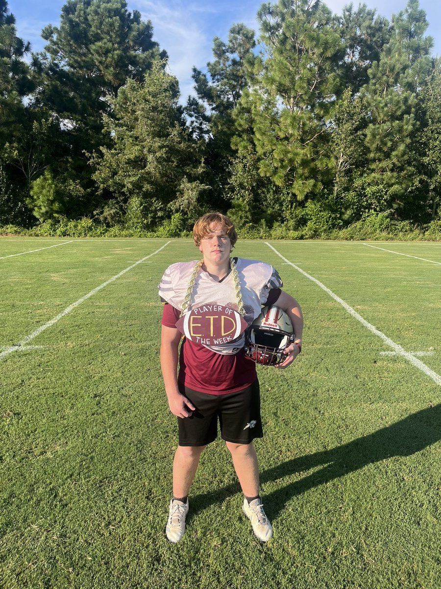 Congratulations to our week 0 players of the week! #PelionFootball
Alan Moore (QB)- Offense POW
Nehemiah Green (DL)- Defense POW
Kypton Taylor- Special teams POW
Aden Dunn- Scout Team POW