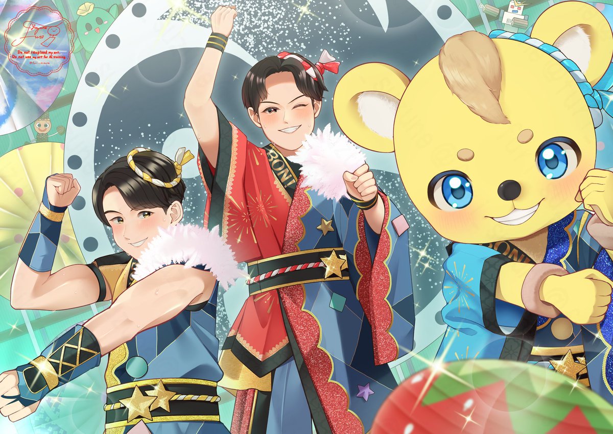 ボン！とおどりだす🥁💖 #ボンとうまれたぼくたちは #おかあさんと