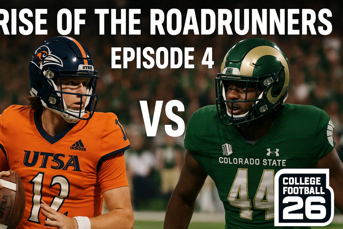 The Far End of The Bench Podcast (@feotbpod) on Twitter photo It might be a couple days late, but the #drama and suspense in this one is real! Does <a href="/UTSAFTBL/">UTSA Football 🏈</a> keep the winning streak going? Or does it fall down the mountain? #live now against <a href="/CSUFootball/">Colorado State Football</a> #BirdsUp #GoRams #CFB26 #gaming
youtu.be/m2jqUQKXTj0?si… It might be a couple days late, but the #drama and suspense in this one is real! Does <a href="/UTSAFTBL/">UTSA Football 🏈</a> keep the winning streak going? Or does it fall down the mountain? #live now against <a href="/CSUFootball/">Colorado State Football</a> #BirdsUp #GoRams #CFB26 #gaming
youtu.be/m2jqUQKXTj0?si…
