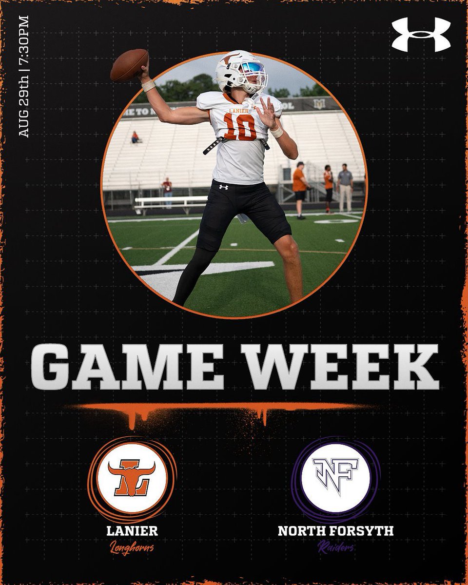 LONGHORN NATION FOOTBALL IS BACK AT THE RANCH 🐂

The Longhorns will take on the North Forsyth Raiders this Friday at 7:30pm. It is also LAA/Community Night so we look forward to seeing all our elementary and middle school Longhorns!