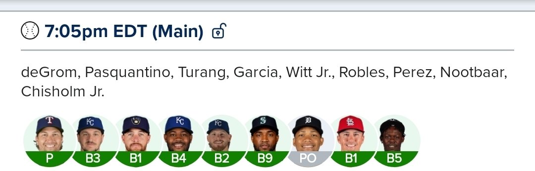 all4adfcaf's tweet image. Fanduel mlb main slate lineup