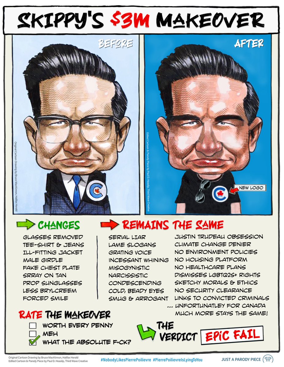 Paul D. Heaslip ๐จ๐ฆ ๐๐จ๐ฆ (@hugomonster96) on Twitter photo <a href="/funtomvids/">Fun Tom ๐จ๐ฆ ๐</a> Was PP's $3M makeover the biggest waste of money by the CPC ever?
#PierrePoilievreIsALoser <a href="/funtomvids/">Fun Tom ๐จ๐ฆ ๐</a> Was PP's $3M makeover the biggest waste of money by the CPC ever?
#PierrePoilievreIsALoser