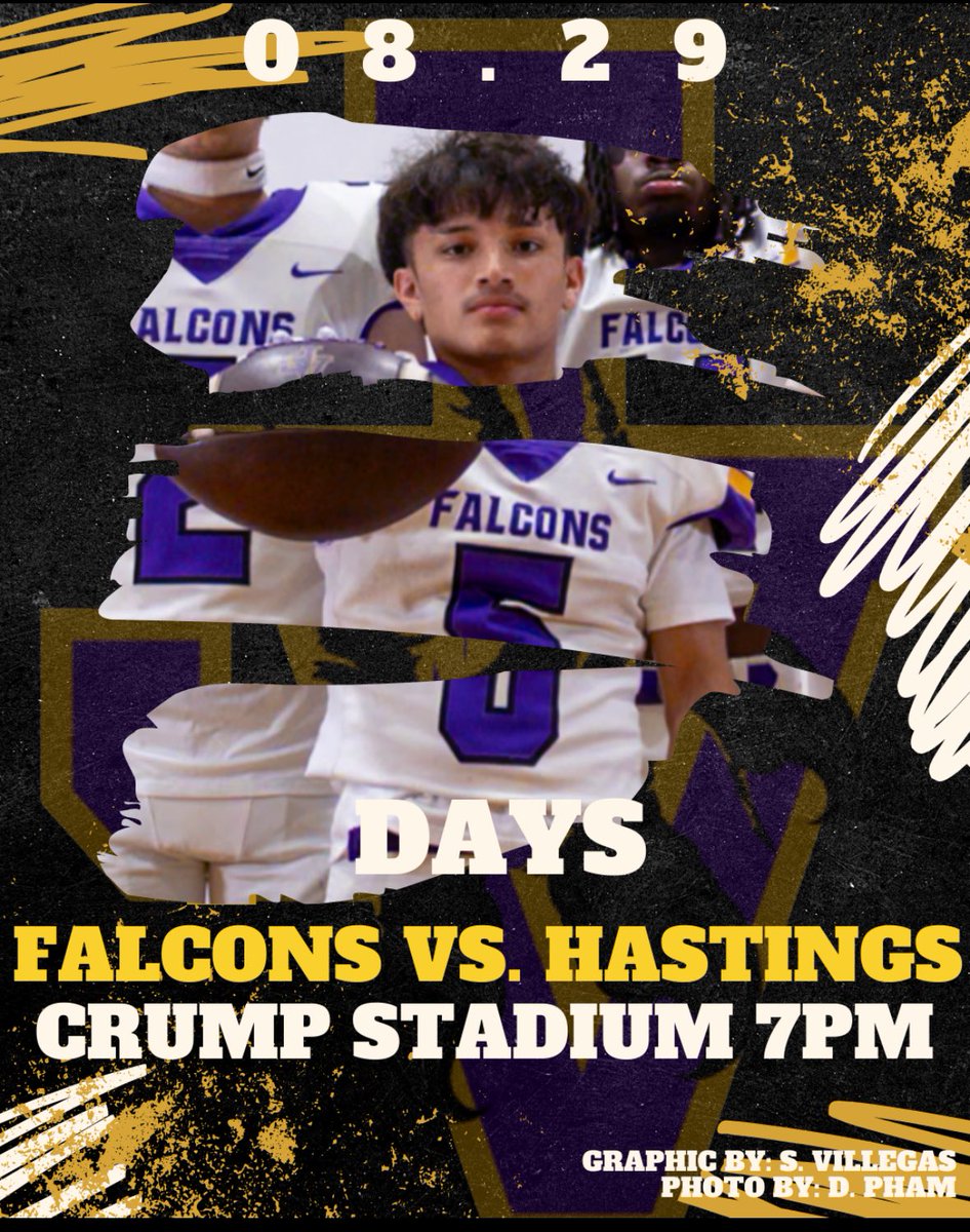 It’s officially game week Falcons! We are 5️⃣ days away from kickoff #JVPRIDE