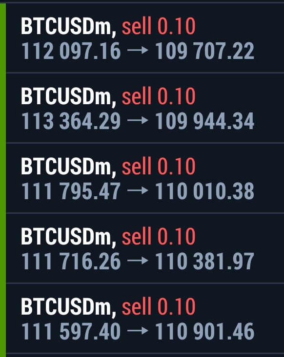 追撃分の残りもTP到達。
今日からゴールドやろうと思ってたけど、ビットコの方がやりやすそう。
病み上がりなので無理はしない✋