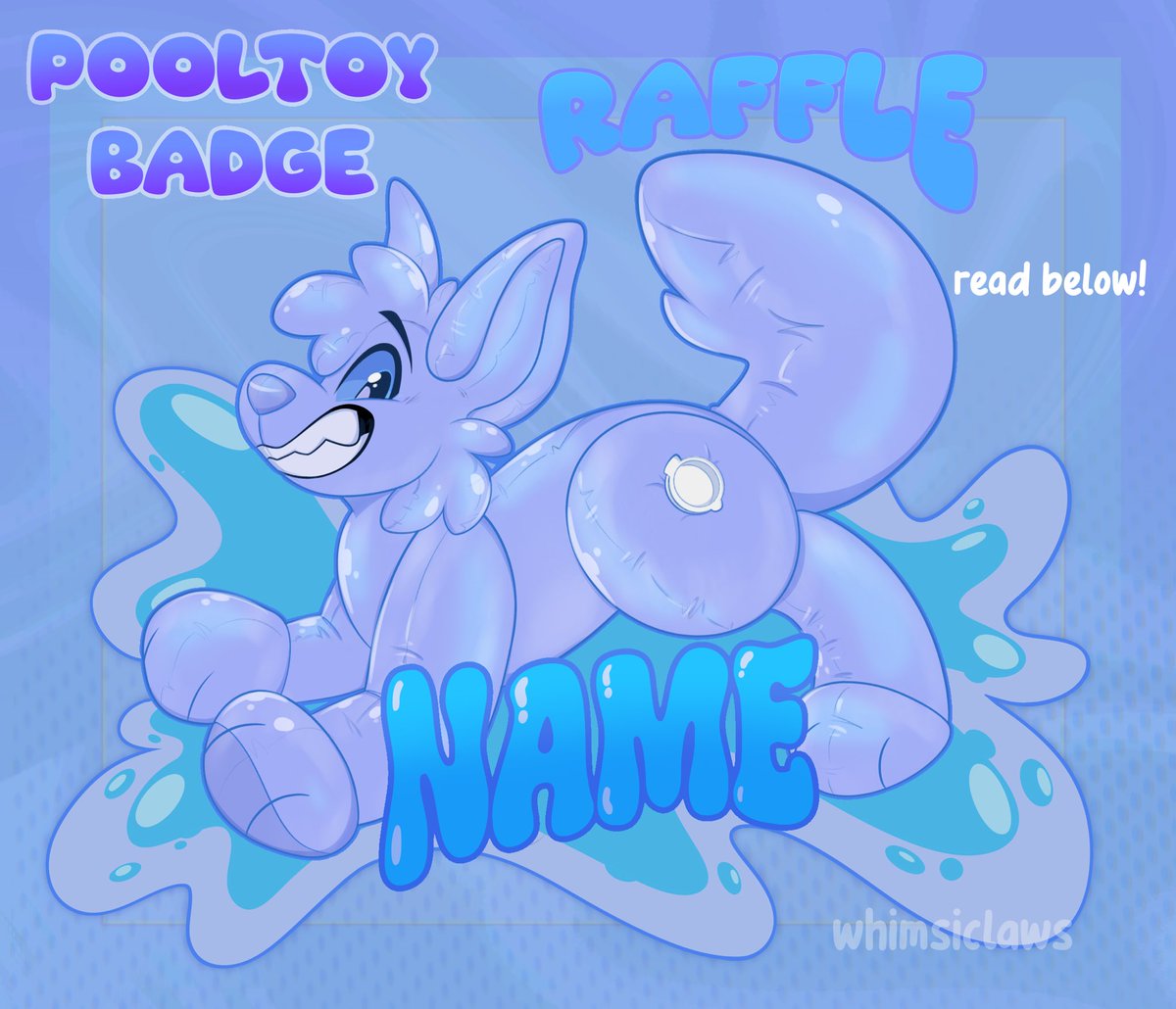 🫧POOLTOY BADGE RAFFLE🫧

✨Just like, follow, and retweet to enter!
✨Tag a friend for an extra entry! 
✨ANY SPECIES 
✨ENDS 9/9/25
💞Interested in buying a slot? Available for purch@$e BELOW ⬇️