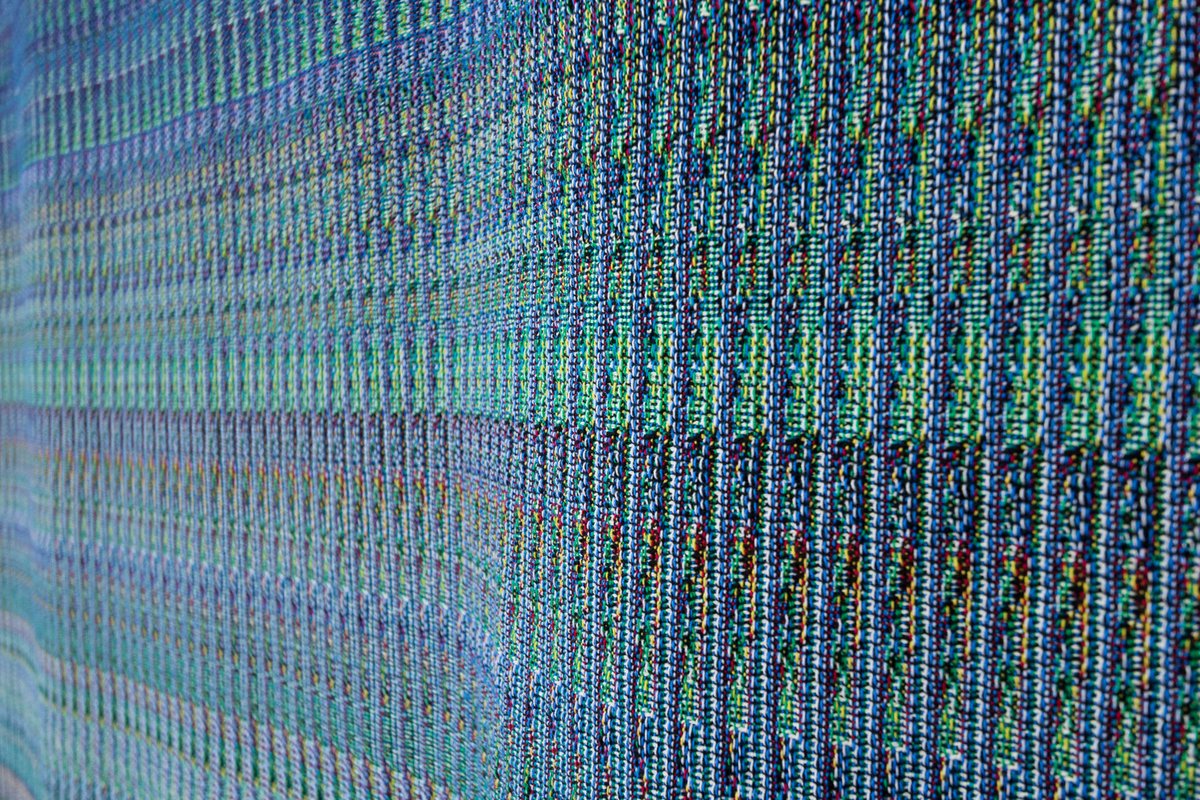 GlitchTextiles's tweet photo. Data Visions Collection
Growth Potential Throw - Detail
https://t.co/JW8Othitfo
#uniqlo #dataviz #fastretailing #data #creativecoding #glitchtextiles #textiles #textiledesign #textileart #woven https://t.co/XFADAWkGGh