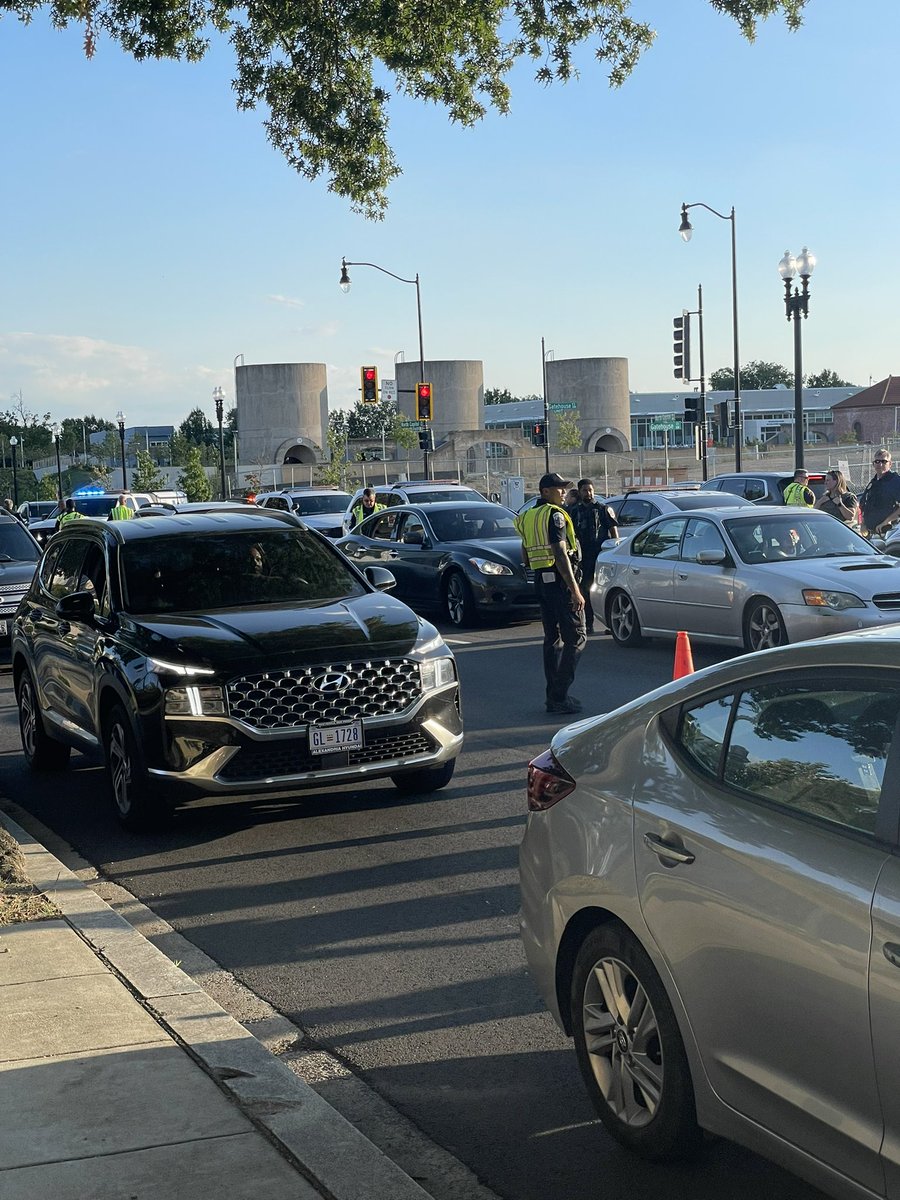 necarton's tweet photo. From a friend who lives near McMillan - “Various law enforcement have North Cap blocked at Evarts pulling cars over conducting an operation.”

Can hear folks yelling from here in Bloomingdale. https://t.co/7THdJsPKaa