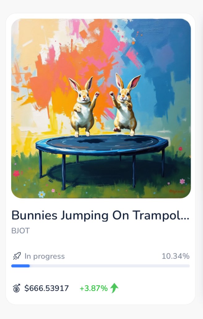 thedatapumper's tweet image. All eyes on Bunnies Jumping On Trampoline $BJOT

Pumping some bunnies??? 🐇🐇🐇