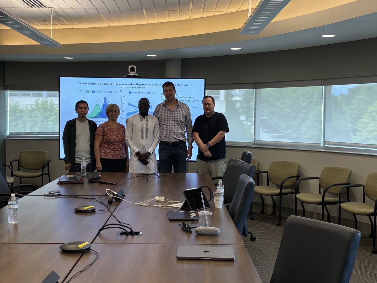 ScottEmrich's tweet photo. Congrats to my inherited student Dr. Oduwole for defending his PhD today!  And thanks to co-advisor Dr. Drew Steen for flying in form LA to be there in person ! https://t.co/Hb8ss6QjBC